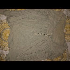 Light long sleeve free people blouse
